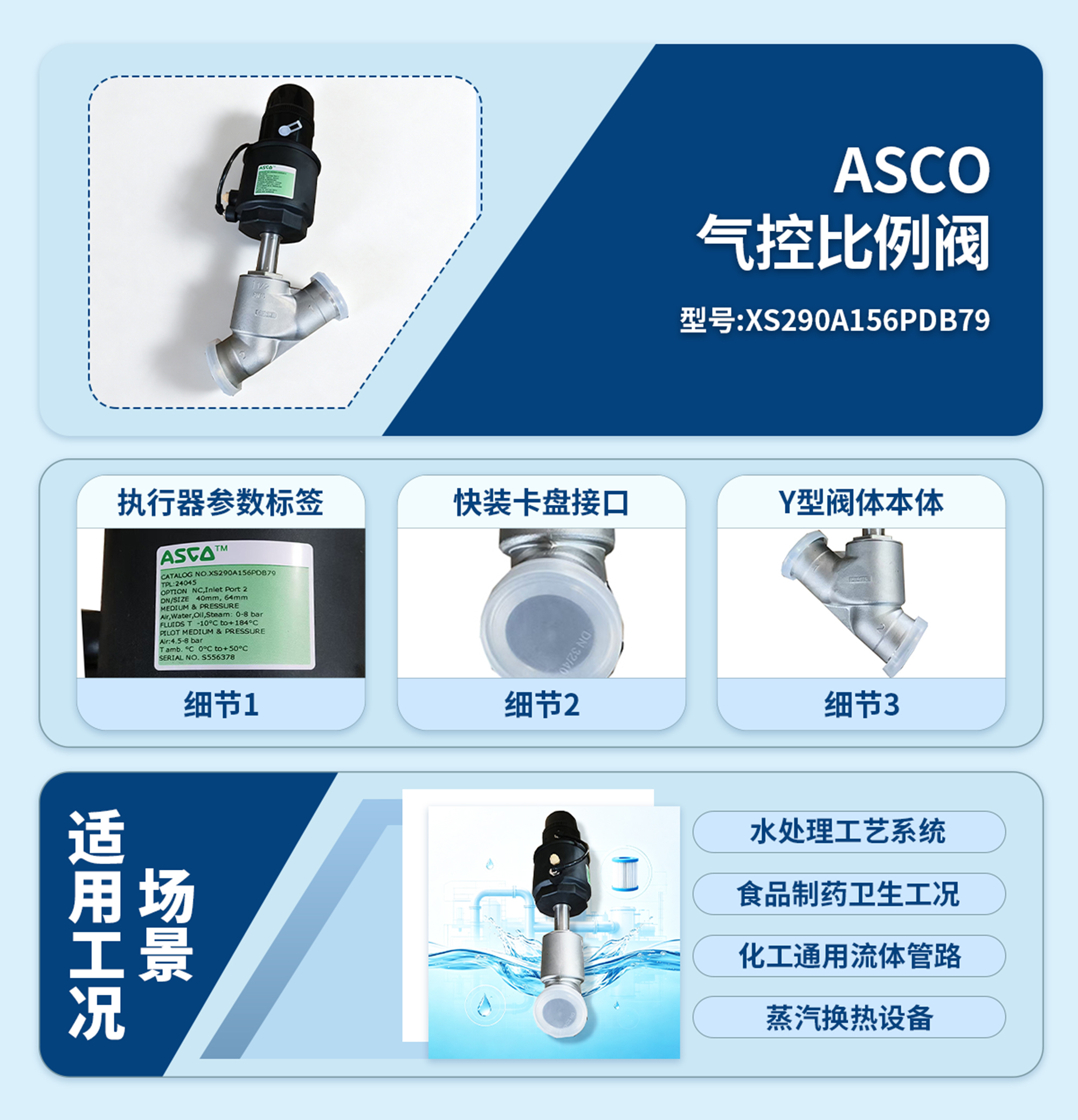 ASCO气控比例阀XS290A156PDB79