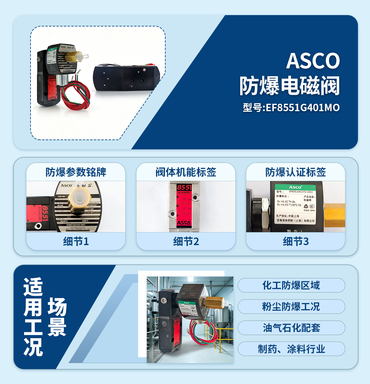 ASCO防爆电磁阀EF8551G401MO