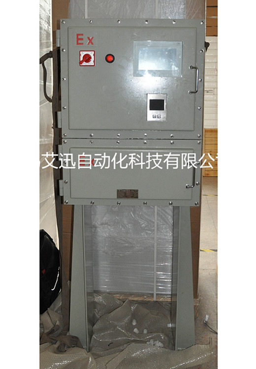 Explosion-proof control cabinet with touch panel